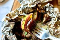 Marinated Steak and Potato Foil Packets for Grill or Campfire