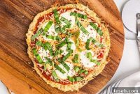 Keto Chicken-Crust Pizza with Three Cheeses: Low-Carb Recipe