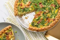 Spinach Quiche with Bacon or Ham: Savory Brunch Recipe