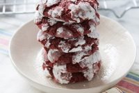 Red Velvet Cream Cheese Crinkle Cookies Recipe for Soft, Fudgy Treats
