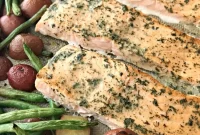 Sheet Pan Roasted Salmon with Potatoes and Green Beans