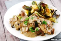 Italian Herb Chicken in Creamy Mushroom and Wine Sauce Recipe