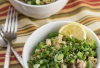 Lamb and Ditalini Risotto with Spring Onions & Green Beans