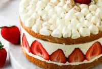Classic Fraisier Strawberry Cake Recipe