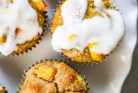 Gluten-Free Southern Peaches and Cream Muffins