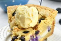 Blueberry Cheesecake Cookie Pie Recipe — Creamy, Fruity Dessert