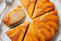Gluten-Free Peach Upside-Down Cake Made with Almond Flour