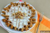 Carrot Cake Waffles with Cream Cheese Glaze: Moist & Spiced