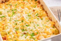 Cream Cheese Corn Casserole Recipe with Golden Baked Topping