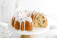 Sour Cream Chocolate Chip Pound Cake Recipe — Moist Homemade Cake