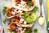 Chicken Tinga Tacos with Smoky Tomato-Chipotle Sauce