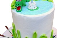 How to Make a Cute Alligator Birthday Cake Step-by-Step