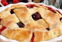 Triple Berry Deep-Dish Galette Recipe: Rustic Mixed Berry Tart