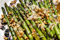 Roasted Asparagus with Parmesan and Balsamic Glaze