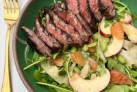 Triple G’s Asian Marinated Skirt Steak with Citrus Arugula Salad