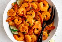 Spicy Sriracha Shrimp with Garlic Butter and Lime