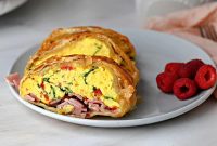 Braided Puff Pastry Filled with Fluffy Scrambled Eggs
