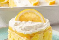 Lemon Poke Cake with Jello Pudding Recipe