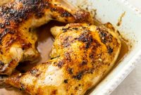 Crispy Broiled Chicken Leg Quarters with Lemon and Herbs