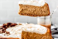 Pecan Pumpkin Cheesecake with Salted Caramel Whipped Cream