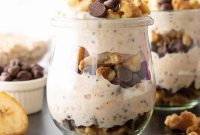Chunky Monkey Overnight Oats Recipe with Banana, Cocoa & Walnuts