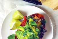 Fajita-Stuffed Sweet Potatoes with Sizzling Peppers and Beef