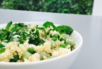 Citrus Couscous with Peas and White Beans