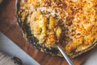 Cauliflower Cheese and Gnocchi Bake with Crispy Golden Top