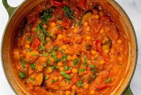 Apricot and Chickpea Tagine with Warm Spices and Couscous