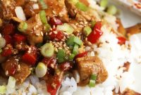 Savory Mongolian Chicken Recipe with Sticky Brown Sauce