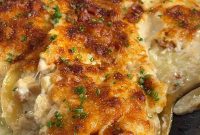 Ham and Cheese Scalloped Potatoes Recipe for Comfort Dinner