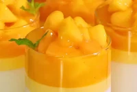 Creamy Mango Panna Cotta Recipe with Fresh Mango Sauce