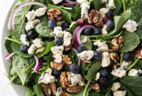 Fresh Blueberry and Kale Salad with Lemon Vinaigrette