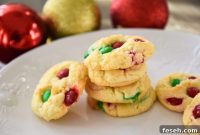 Christmas Cookies from Cake Mix with M&Ms: Quick Holiday Recipe