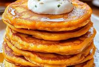 Sweet Potato Pancakes Recipe with Maple Cinnamon Glaze