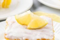Moist Lemon Poke Cake Recipe with Zesty Lemon Glaze