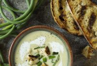 Chilled Potato and Garlic Scape Vichyssoise Recipe