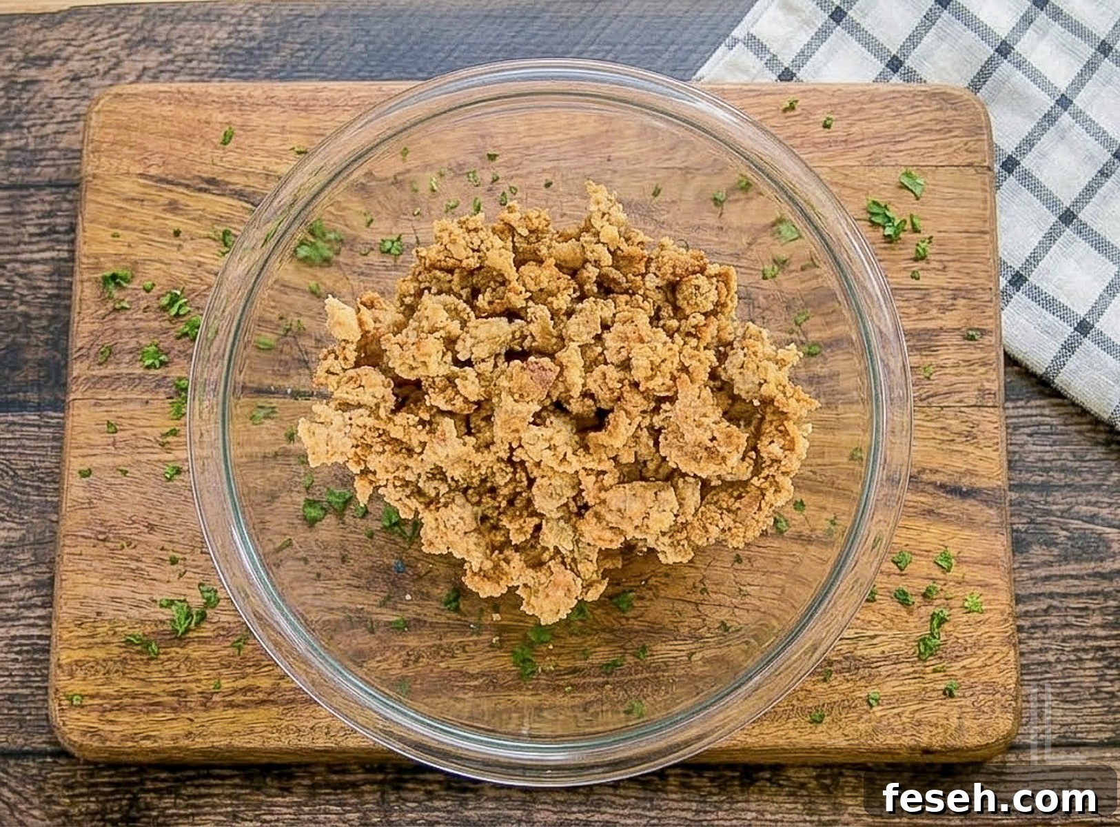 browned hot breakfast sausage in a bowl.
