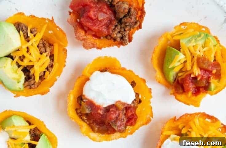 Image for Keto Taco Cups Appetizer + Keto Taco Bar!