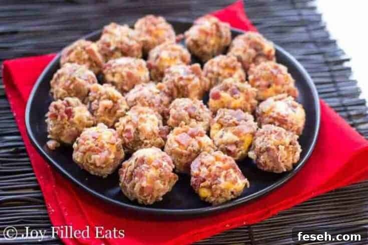 Image for Bacon Cheddar Mini Cheese Balls - Low Carb, THM S, Keto