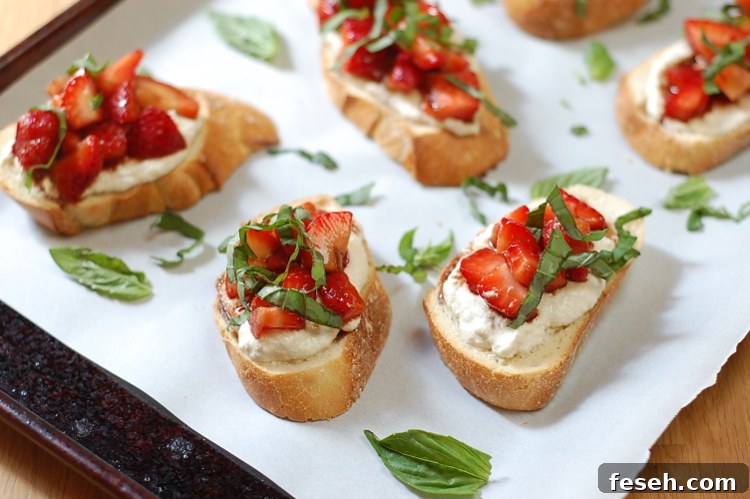 Vegan Strawberries and Cream Bruschetta 3