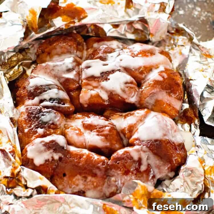 Campfire Breakfast Foil Packet open