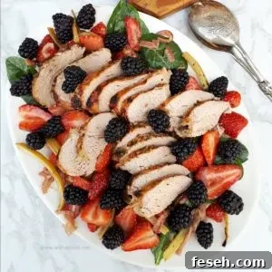 Balsamic Roasted Pork And Berry Salad