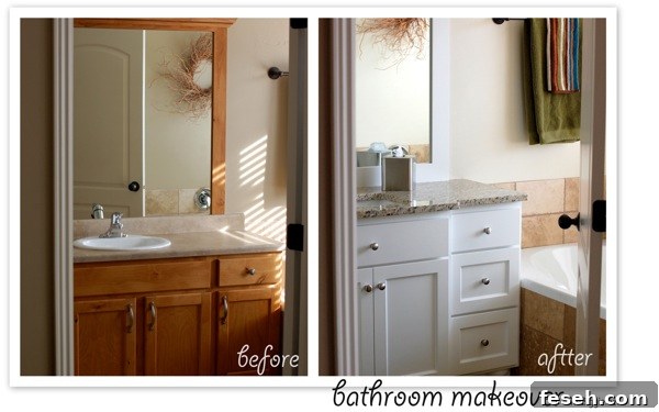 bathroom vanity before and after nobiggie.net