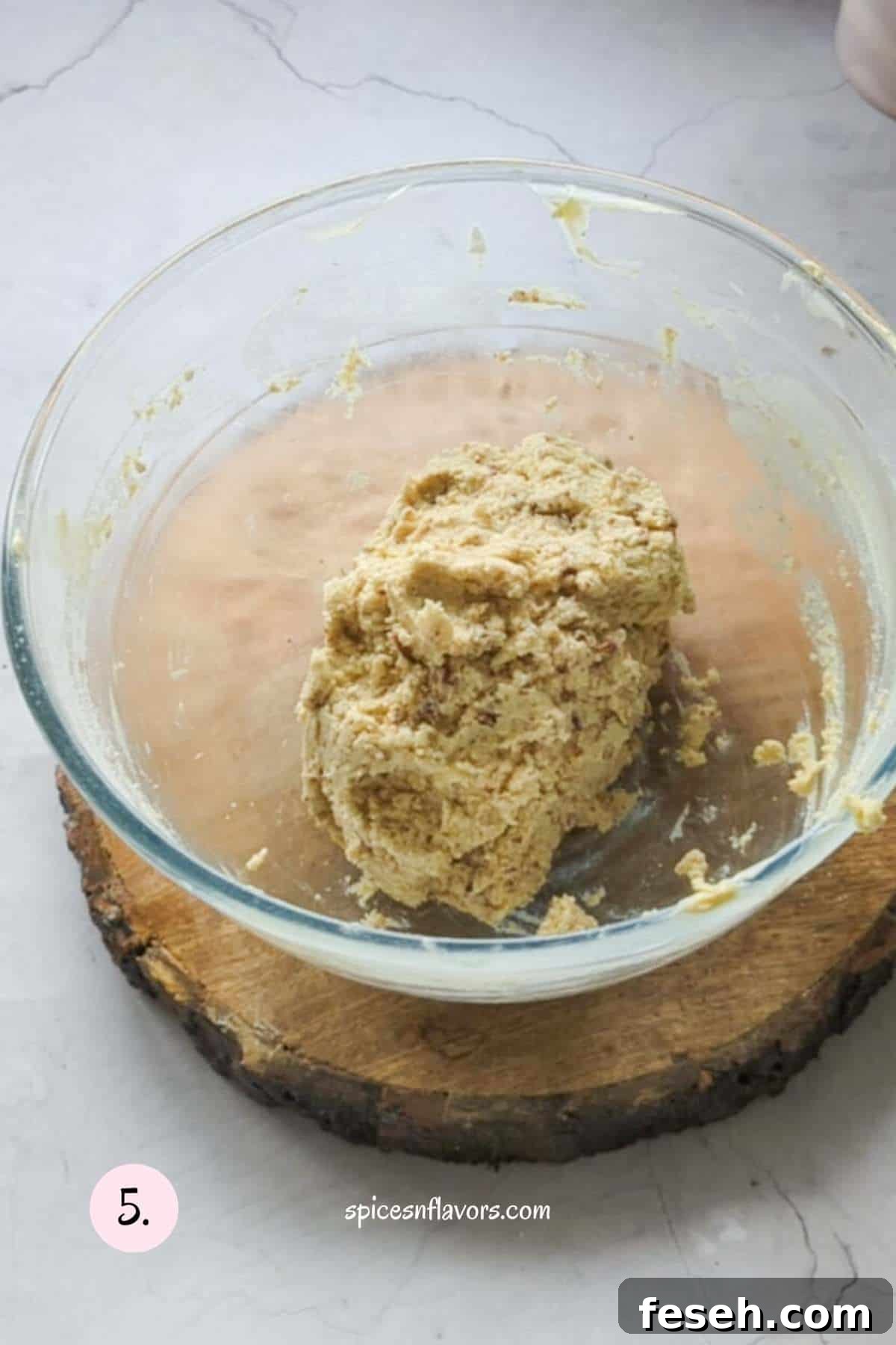 form a cookie dough 