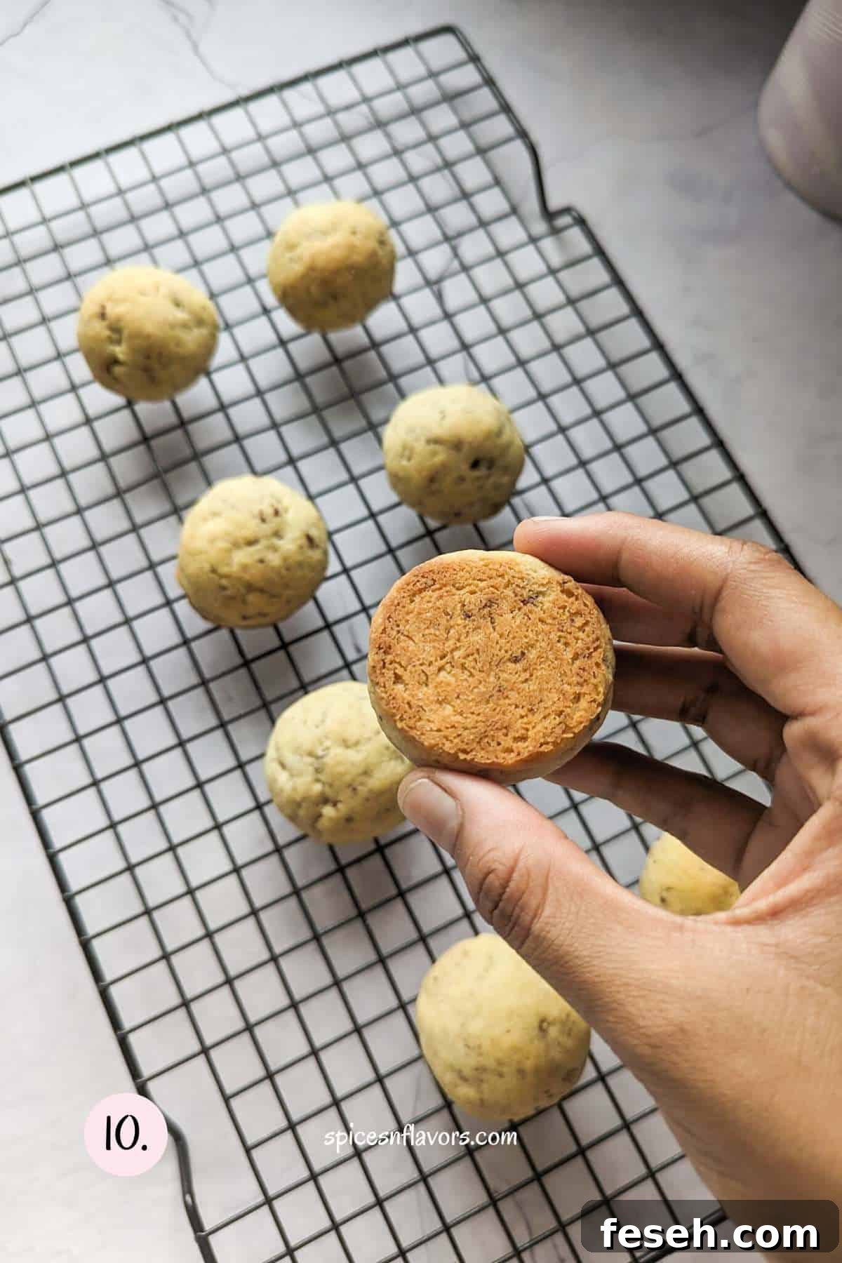 bottom of the cookies