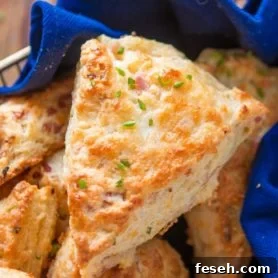 Ham and cheese scones