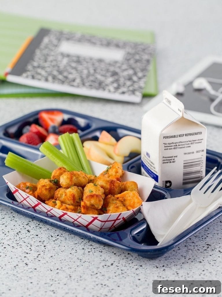 Buffalo Chicken Tot Bake