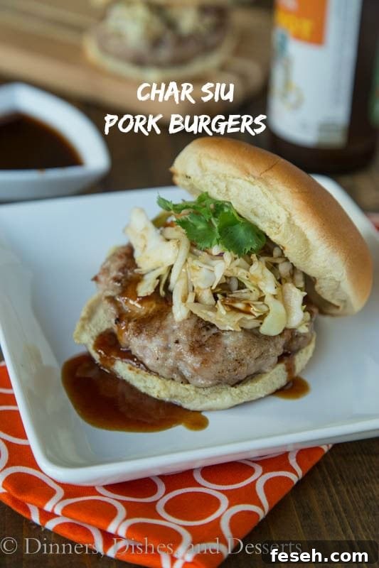 Char Siu Pork Burgers - an Asian favorite turned into a burger!