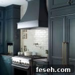 black panel refrigerator and freezer